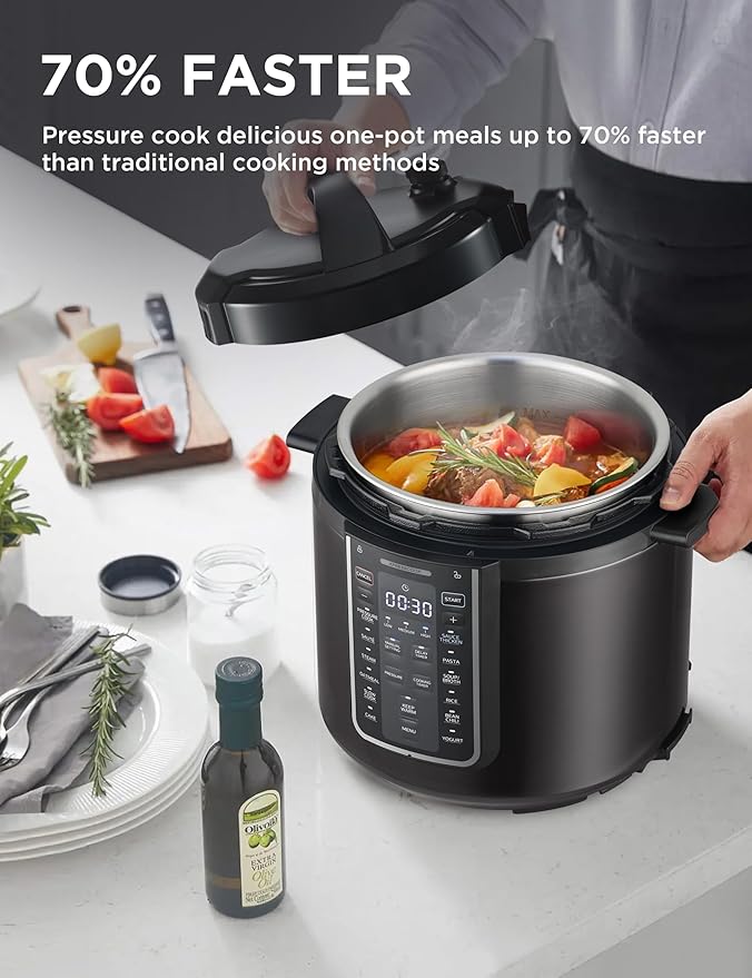Midea 12-in-1 Electric Pressure Cooker, 6 Quarts, 12 Presets, Multi-Functional Programmable Slow Cooker, Rice Cooker, Steamer, Saut챕 Pan, Yogurt Maker, and More, Stainless Steel
