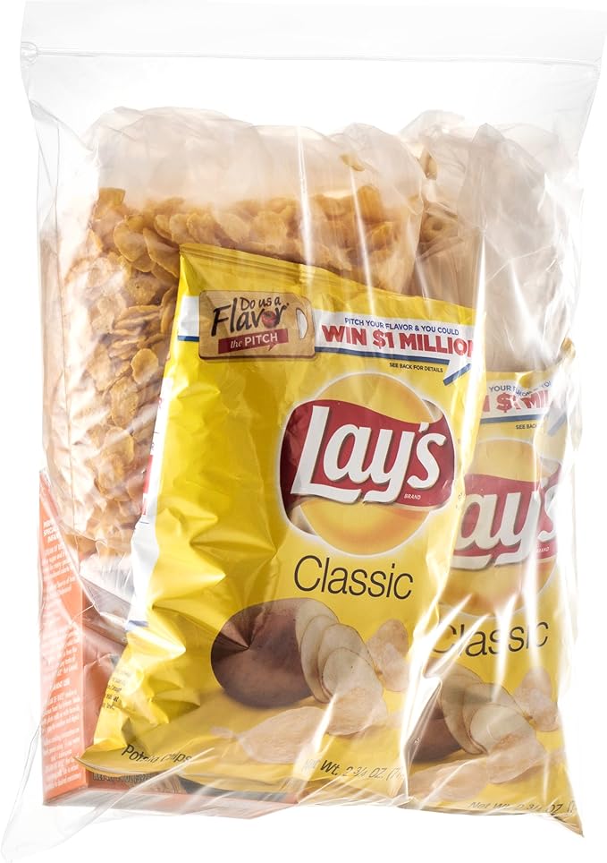 [ 50 COUNT ] Extra Large Jumbo Resealable Bags 10 Gallon ??2 Mill Thick Storage Bags ??Great for Travel, Food, Storage & Organization - ZIPPER TOP ??Pack of 50 Bags??Size 24 x 24 Inches