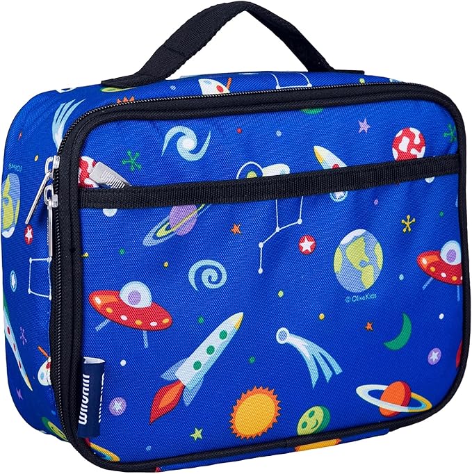 Wildkin Kids Insulated Lunch Box ??Durable and Reusable for School & Travel - Out of this World