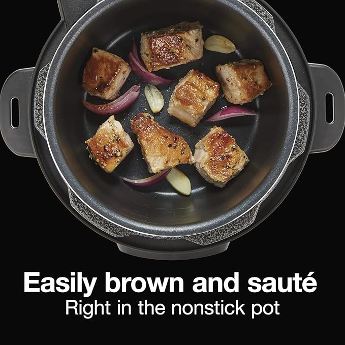 Proctor Silex Proctor-Silex Simplicity 4-in-1 Electric Pressure Cooker, 3 Quart Multi-Function With Slow Cook, Steam, Saut챕, Rice, Stainless Steel (34503)