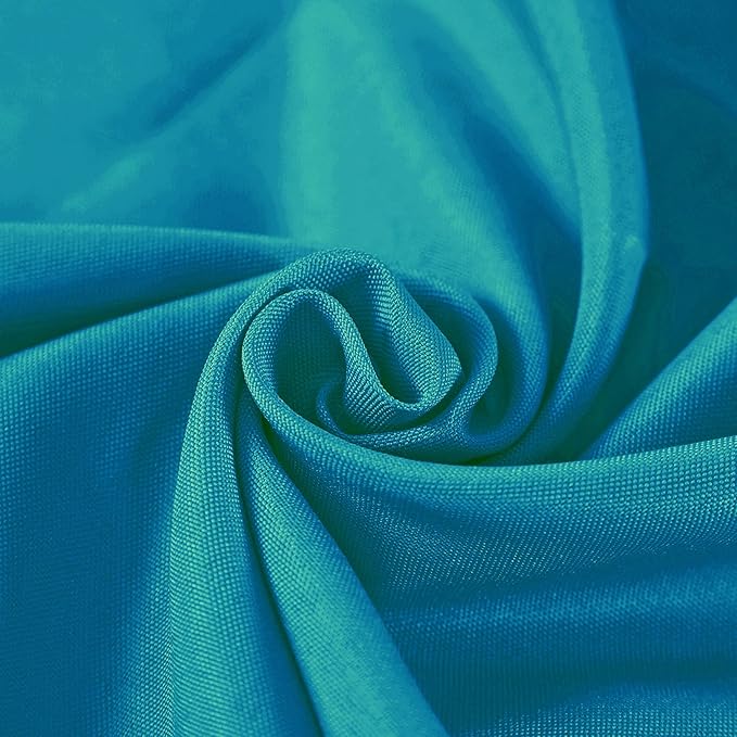 Cupuamon Rectangle Tablecloth 60x120 inch Washable Polyester Fabric Table Cloth for Wedding Party Dining Banquet Decoration（60x120, Caribbean Blue）