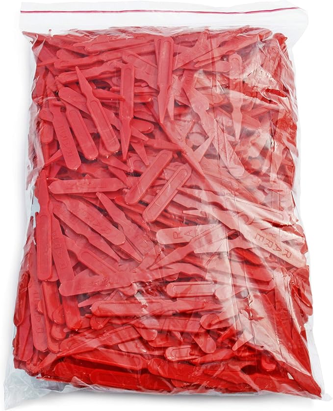 New Star Foodservice 24258 Plastic Rare Steak Markers, Red (Pack of 1000)