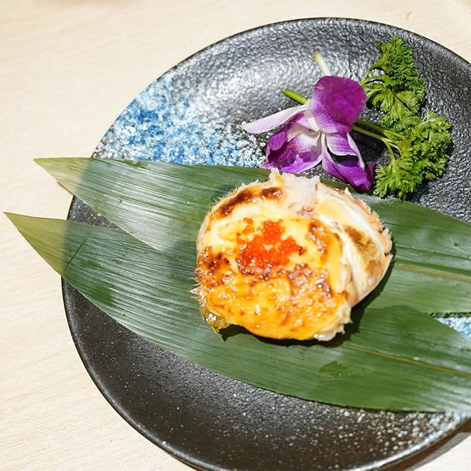 Rainlily Wen Sushi Leaf 9.5''x2.0'' 100 Pcs Boat Shaped Bamboo Leaf Sushi Plate Food Decorate Fresh Vacuum Bamboo Leaves Dish Decoration Photography of Dishes