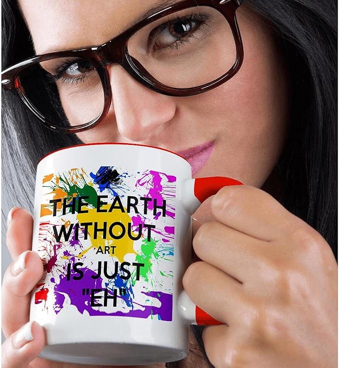Custom Two-Tone Red Coffee Mug 11oz - Personalized Design Both Sides - White & Red Ceramic Mug Gift - Valentine Birthday Present