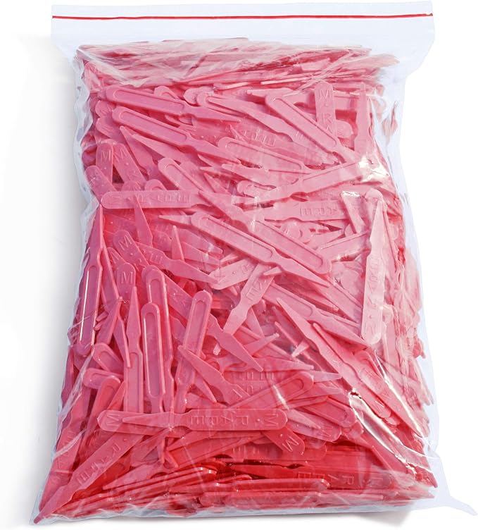 New Star Foodservice 24197 Plastic Steak "Medium Rare" Markers, Pink (Pack of 1000)
