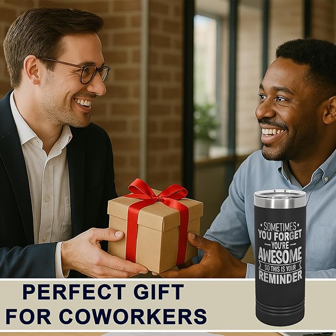 Spotted Dog Company Inspirational Tumbler, Inspirational Gifts for Men Dad Father Wife Sister Women, Birthday For Him Her, You?셱e Awesome Tumbler, Teacher Coworker Gifts 22oz Black