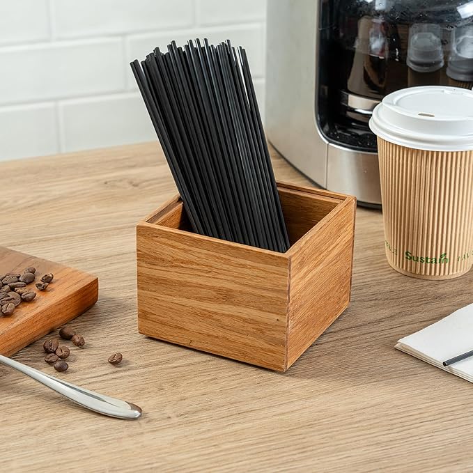 Restaurantware Eco Display 4 Inch x 4 Inch x 3.25 Inch Bamboo Condiment Container 1 Small Spice Box - Chip-Resistant For Seasoning Spices Condiments Natural Bamboo Bamboo Organizer Box