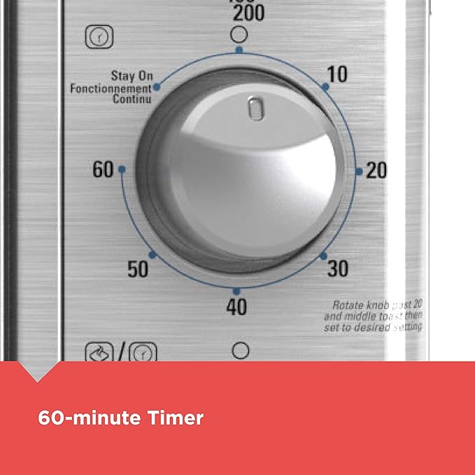 BLACK+DECKER Crisp 'N Bake Air Fry Countertop Convection Toaster Oven, XL Capacity, 8-Slice, 5-in-1, Fits 9??x 13??pan,12??Pizza, 60-Min Timer, Bake, Broil, Air Fry, Toast, Keep Warm, Stainless Steel