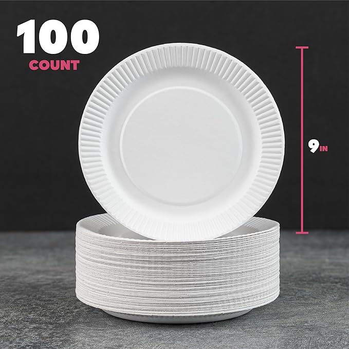 Bulk Paper Plates (100)