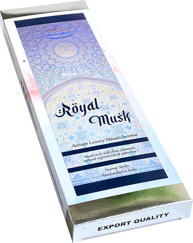 Royal Musk Incense Sticks - Artisan Masala Incense - Hand-Rolled