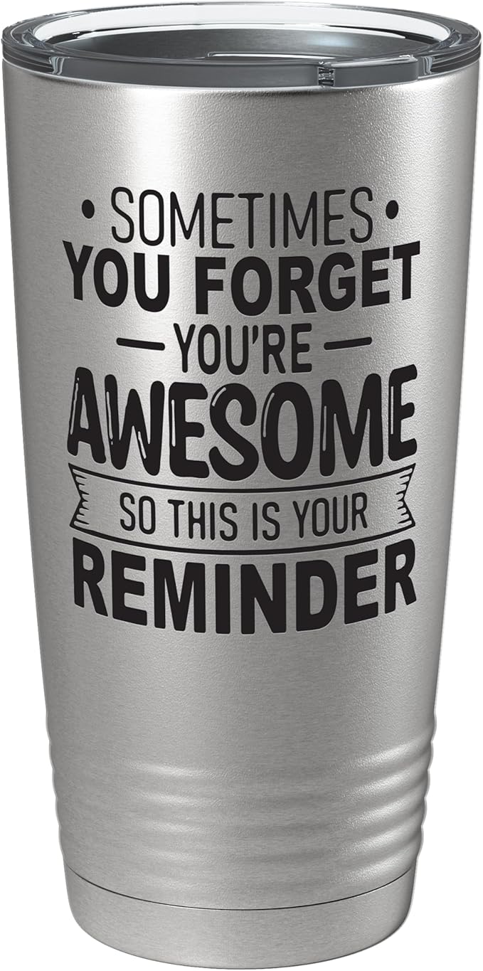 Spotted Dog Company Inspirational Tumbler, Inspirational Gifts for Men Dad Father Wife Sister Women, Birthday For Him Her, You?셱e Awesome Tumbler, Teacher Coworker Gifts 20oz Stainless
