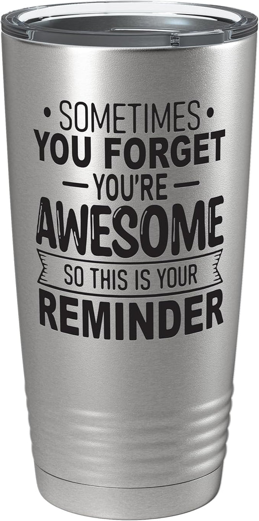 Spotted Dog Company Inspirational Tumbler, Inspirational Gifts for Men Dad Father Wife Sister Women, Birthday For Him Her, You?셱e Awesome Tumbler, Teacher Coworker Gifts 20oz Stainless