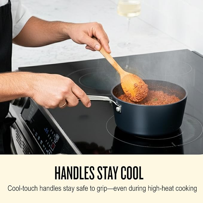 Alva Maestro 9-Piece Ceramic Cookware Set ??Nonstick & No PTFE, PFOA, PFAS for Safe, Healthy Cooking ??Oven & Induction Safe for Fast Even Heat, Effortless Cleanup, Durable Designed to Last