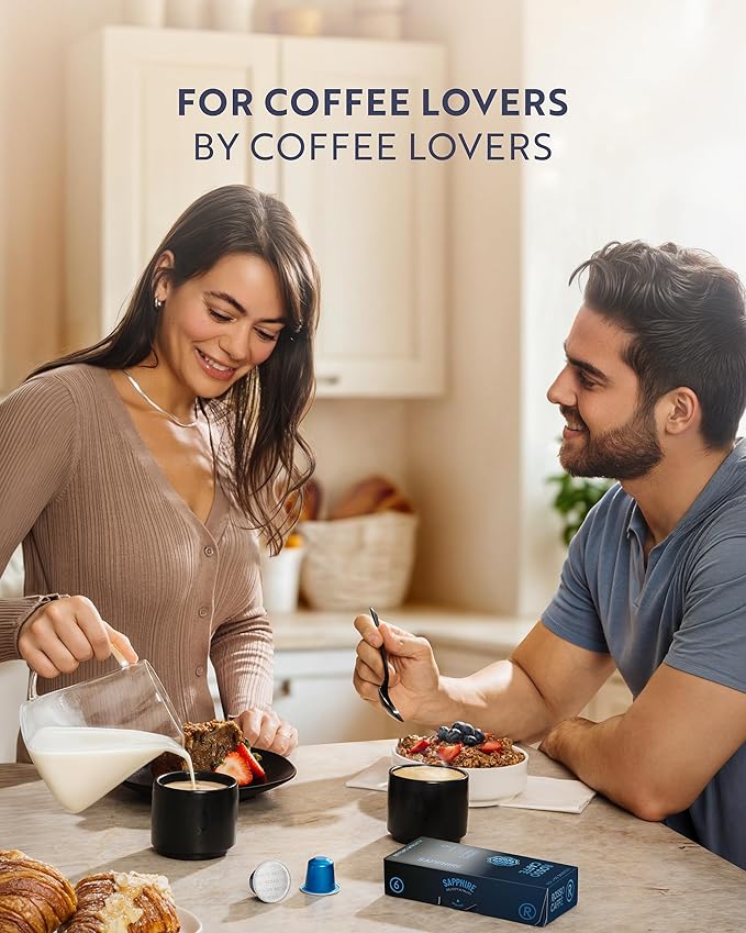 ROSSO CAFF횊 Espresso Coffee Pods for Nespresso Original Machines - 80 Capsules Variety Pack, 8 Signature Flavors, Medium to Dark Roast - Made in Italy