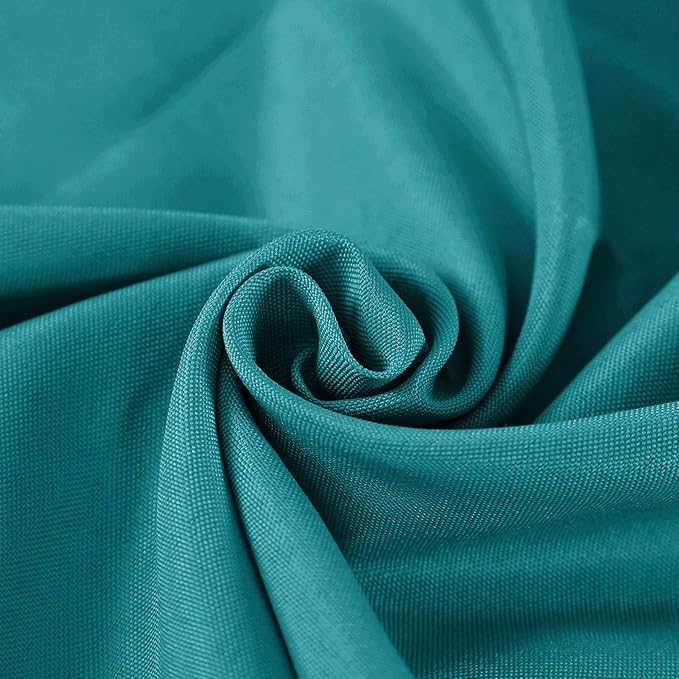 Cupuamon 70 inch Round Tablecloth Washable Polyester Table Cloth Decorative Table Cover for Wedding Party Dining Banquet（70 inch,Teal）