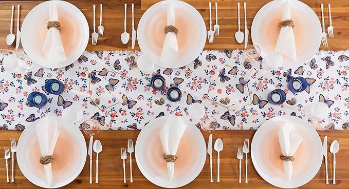 PLASTICPRO 128 Pieces Crystal Design Plastic Plates Combo Pack 7 inch and 10 inch Gold Rim Elegant Disposable Plates, Transparent Peach