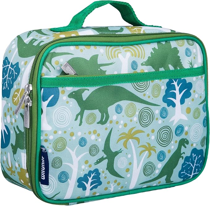 Wildkin Kids Insulated Lunch Box ??Durable and Reusable for School & Travel - Dinomite Dinosaur