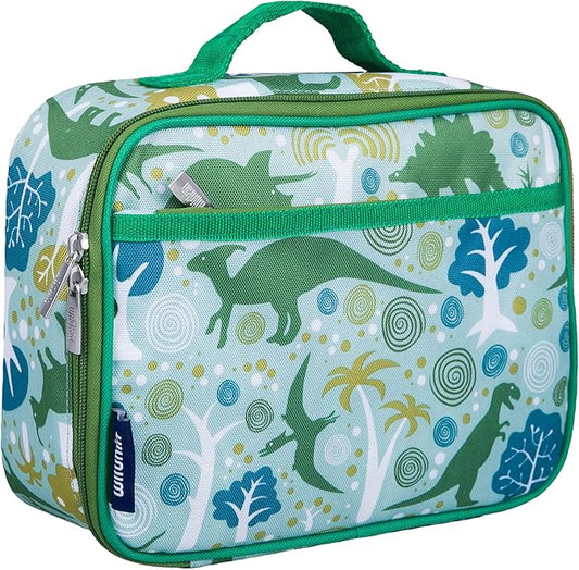Wildkin Kids Insulated Lunch Box ??Durable and Reusable for School & Travel - Dinomite Dinosaur
