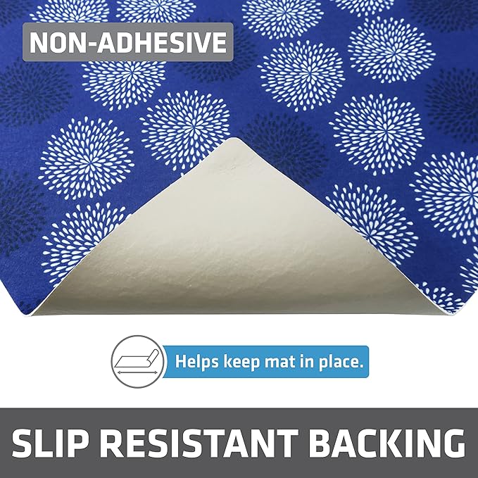 Drymate Premium XL Under Sink Mat, Waterproof Cabinet Protection Mats for Kitchen & Bathroom, Absorbent Shelf Liners, Slip-Resistant, Non-Adhesive, Machine Washable (USA Made)(24?쓝59??(GoodBlue)