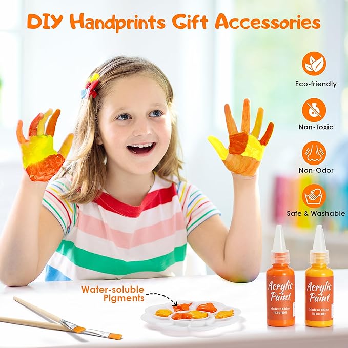 Funny Gifts for Dad - DIY World?셲 Best Dad Birthday Gift Grilling Plate with Handprint (11 inch), Cool Dads Gift from Daughter Son Wife Kids - Dad Gifts for Fathers Day Papa New Daddy