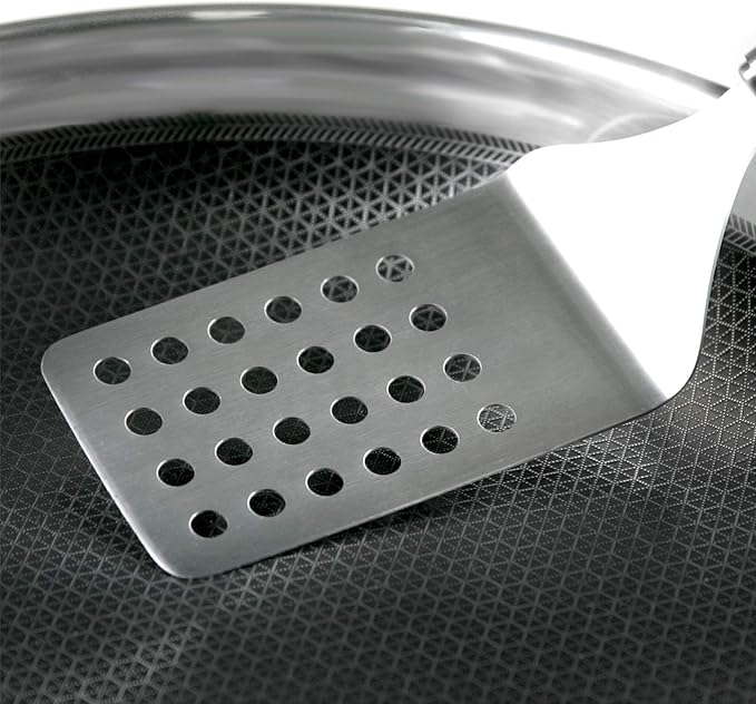 Black Cube Quick Release 12.5-Inch Nonstick Fry Pan - Stainless Steel Induction Frying Pan - Hybrid Cookware - Induction Cookware