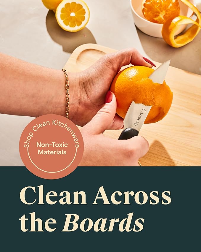 Caraway Cutting Board - Small (10 x 7?? - Double Sided Wood Cutting Board - Made From FSC-Certified Birch Wood - Food-Safe Mineral Oil & Wax Finish