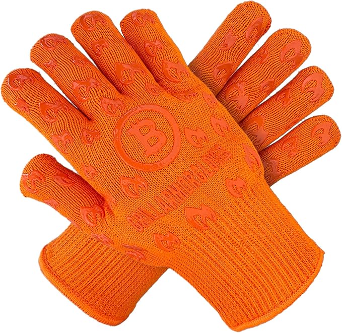 Grill Armor Oven Gloves ??932째F Heat, Fire & Cut Resistant Mitts for BBQ, Grill, Cooking, Grilling, Baking, Smoker & Fire Pit