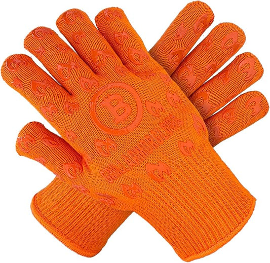 Grill Armor Oven Gloves ??932째F Heat, Fire & Cut Resistant Mitts for BBQ, Grill, Cooking, Grilling, Baking, Smoker & Fire Pit