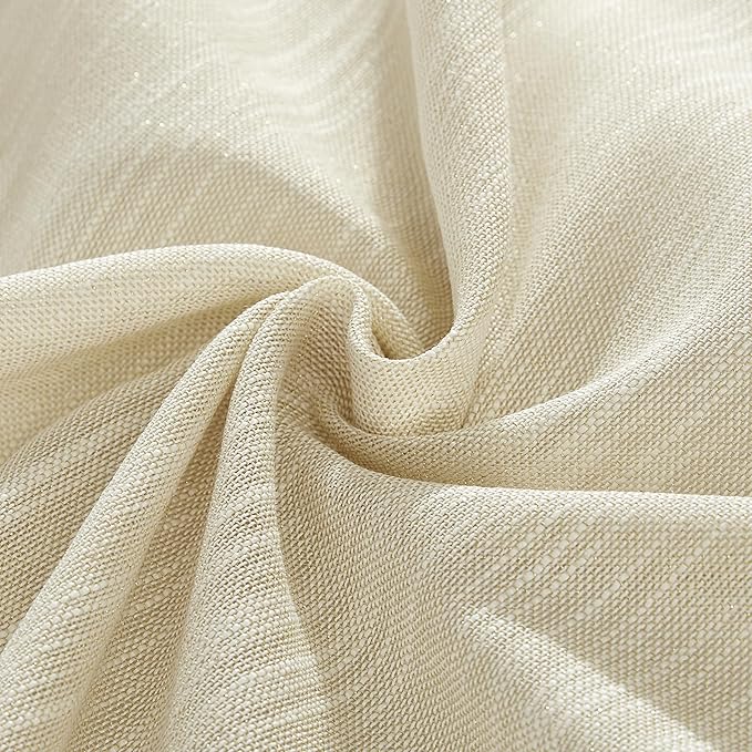 Laura Ashley Arabesque Luxurious Shimmery Fabric Tablecloth for Formal Dining, Holiday, Wedding or Party, 60" x 120", Gold