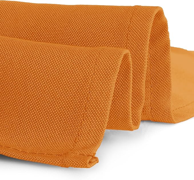 Gee Di Moda Rectangle Tablecloth - 70 x 120 Inch Orange Table Cloth for 6 or 8 Foot Rectangle Tables - Heavy Duty Washable Fabric - for Holiday Party, Dinner, Weddings, Baby Shower & Events