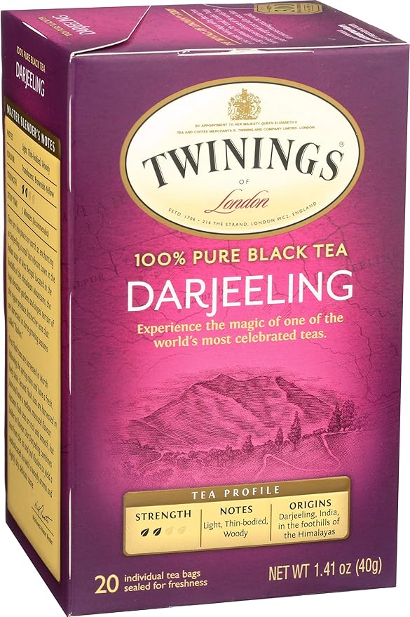 Twinings Tea Darjeeling Tea, 20 ct (Pack of 2)