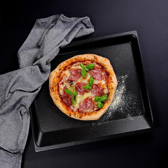 AMT Gastroguss The "World쨈S [...]" Next Generation쨈s Baking Plate, 465 x 340 mm, 30 mm high, cast Aluminium, Lotan짰 Non-Stick Coating, Non-Induction, AMZN-OP3465-US
