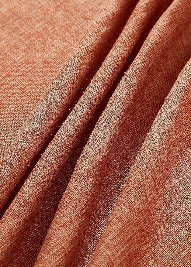 Laura Ashley Harper Luxuriously Smooth Fabric Tablecloth for Formal or Casual Dining, Holiday, Banquet, Wedding or Party, 60" x 120", Spice