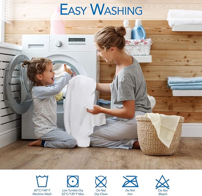 PlushDeluxe Premium Viscose Mattress Protector ??Cal-King Size, Waterproof, & Ultra Soft Breathable Noiseless Washable Bed Mattress Cover for Comfort & Protection 72X84 Inches