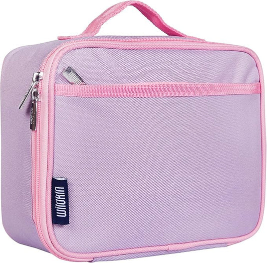 Wildkin Kids Insulated Lunch Box ??Durable and Reusable for School & Travel - Lilac