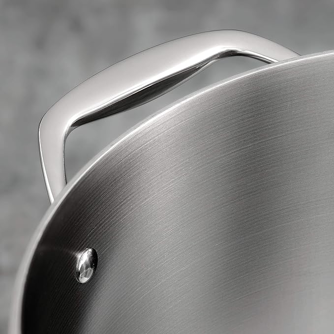Tramontina Signature Tri-Ply Clad Stainless Steel 5-Quart Dutch Oven Pot with Lid, Induction-Ready, Dishwasher-Safe, NSF-Certified, Made in Brazil