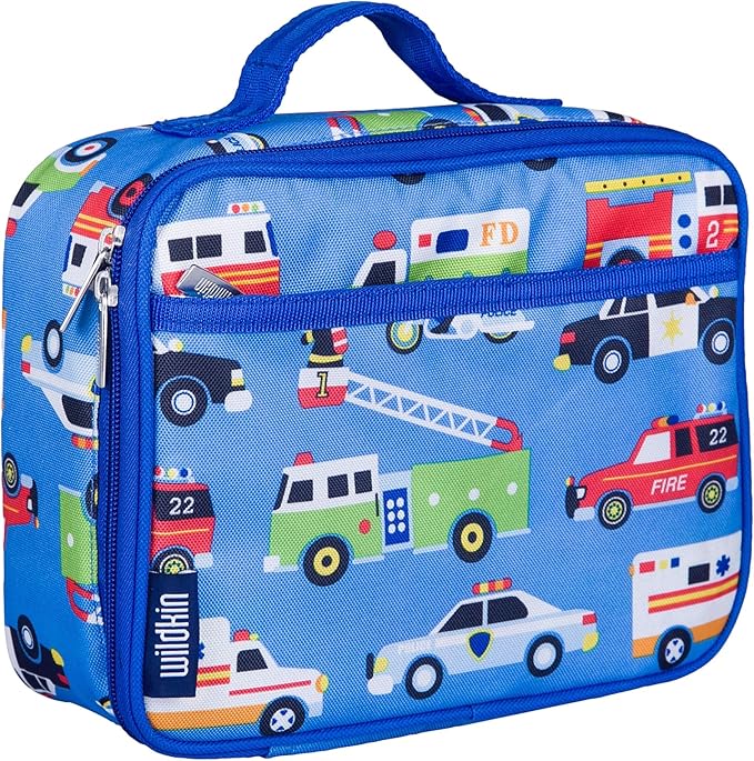 Wildkin Kids Insulated Lunch Box ??Durable and Reusable for School & Travel - Heroes