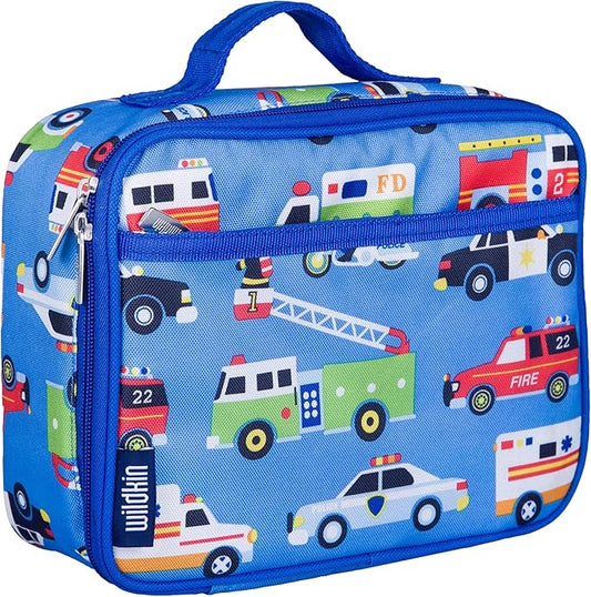 Wildkin Kids Insulated Lunch Box ??Durable and Reusable for School & Travel - Heroes