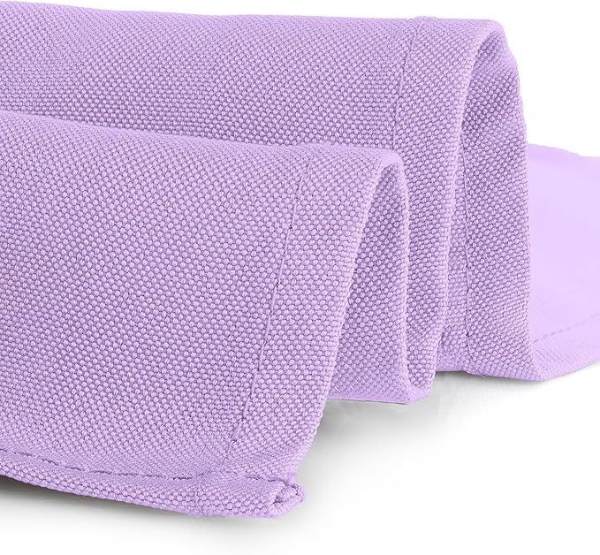Gee Di Moda Fitted Tablecloth - 72 x 30 Inch Lavender Floor-Length Fitted Table Cloth for 6 Foot Rectangle Table, Heavy Duty Washable Fabric for Parties, Dinner, Weddings, Baby Shower & Trade Show
