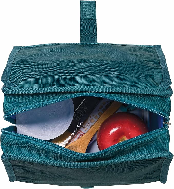 PackIt짰 Freezable Lunch Bag, Deep Teal, Built with ECOFREEZE짰 Technology, Foldable, Reusable, Zip and Velcro Closure with Buckle Handle, Designed for Work Lunches and Fresh Lunch On the Go