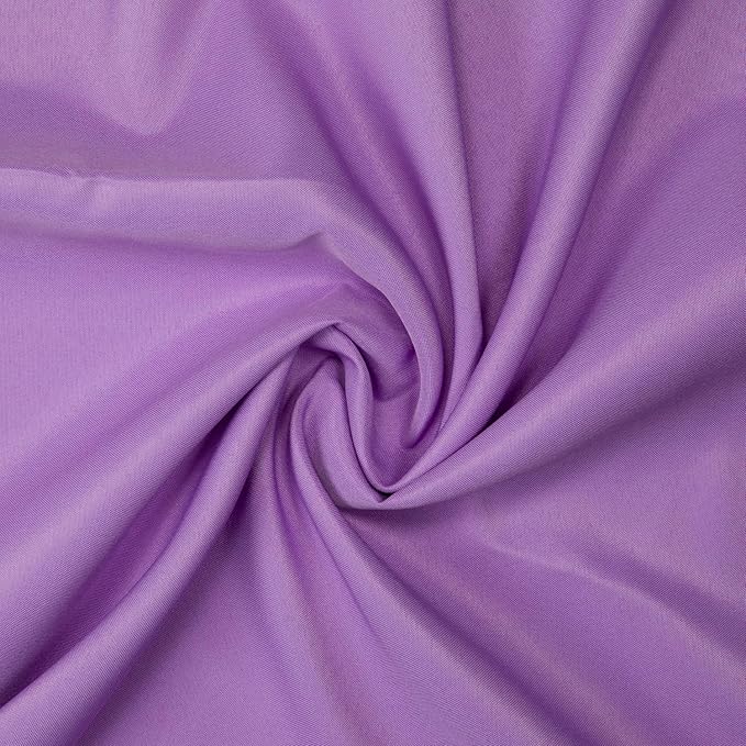 Gee Di Moda Fitted Tablecloth - 72 x 30 Inch Lavender Floor-Length Fitted Table Cloth for 6 Foot Rectangle Table, Heavy Duty Washable Fabric for Parties, Dinner, Weddings, Baby Shower & Trade Show