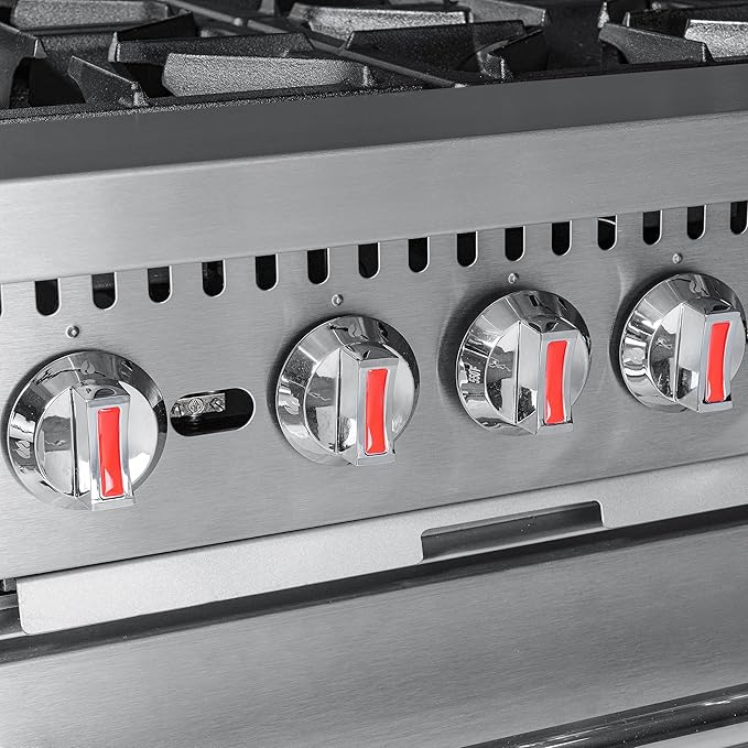 KoolMore 24 in. 4 Burner Commercial Liquid Propane Range with Oven (KM-CR24-LP)