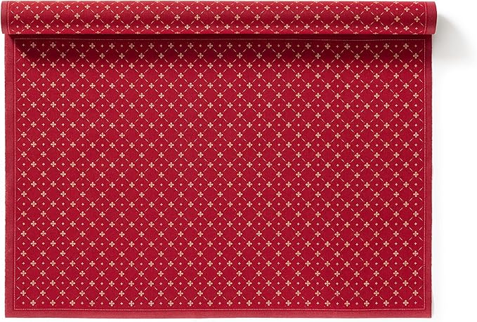 MY DRAP Placemats 48 x 32 cm / 19" x 12.5" - (6 Per Roll, Cotton Red Lux Xmas)