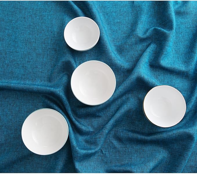 Solino Home Linen Tablecloth 60 x 120 Inch - 100% Pure Linen Chambray Teal Table Cloth for Rectangle Tables - Athena, Machine Washable Tablecloth for Spring, Easter, St Patricks Day