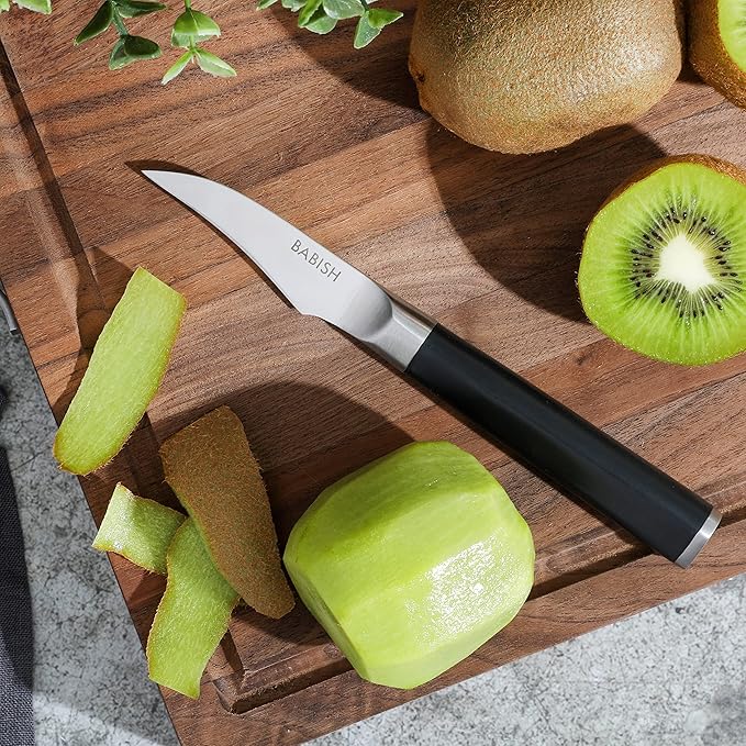 Babish Birds Beak Peeling Paring Tourne Knife ??High-Carbon 1.4116 German Steel Kitchen Knife ??Precision Peeling and Paring Tool