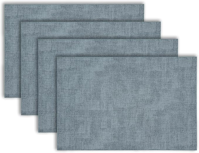 Placemats Set of 4 12" x 18" Heat-Resistant Table Mats for Dining Table Set for 4 Kitchen & Dining Room Decor Farmhouse, Boho, & Modern Style Easy to Clean, Durable & Stylish Table Decor