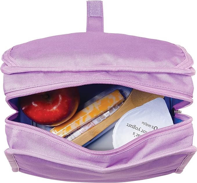 PackIt짰 Freezable Lunch Bag, Lavender, Built with ECOFREEZE짰 Technology, Foldable, Reusable, Zip and Velcro Closure with Buckle Handle, Designed for Work Lunches and Fresh Lunch On the Go