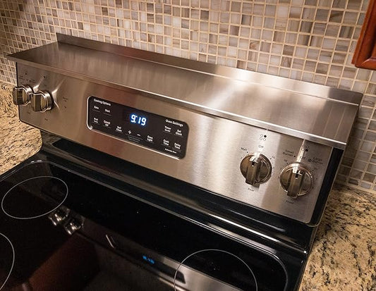 Stainless Steel Magnetic Mount Stove Spice Convenience Organization Shelf (3 1/2" x 36")