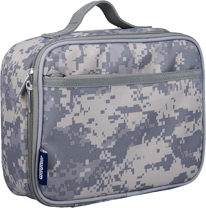 Wildkin Kids Insulated Lunch Box ??Durable and Reusable for School & Travel - Digital Camo