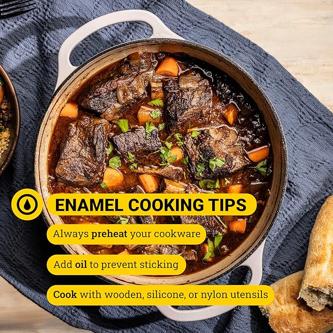 Lodge 3.6 Quart Enameled Cast Iron Covered Casserole with Lid ??Dual Handles ??Oven Safe up to 500째 F or on Stovetop - Use to Marinate, Cook, Bake, Refrigerate and Serve ??Lagoon